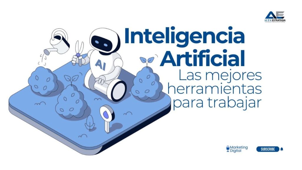 Portada del artículo sobre herramientas de inteligencia artificial, mostrando íconos representativos de diversas aplicaciones de IA