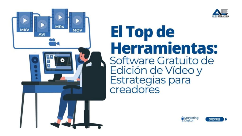 Profesional editando vídeo de calidad con software gratuito DaVinci Resolve y herramientas de diseño.
